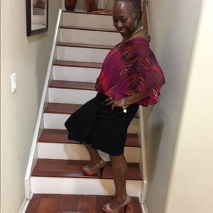 Color Block Nude Peep Toe Pump